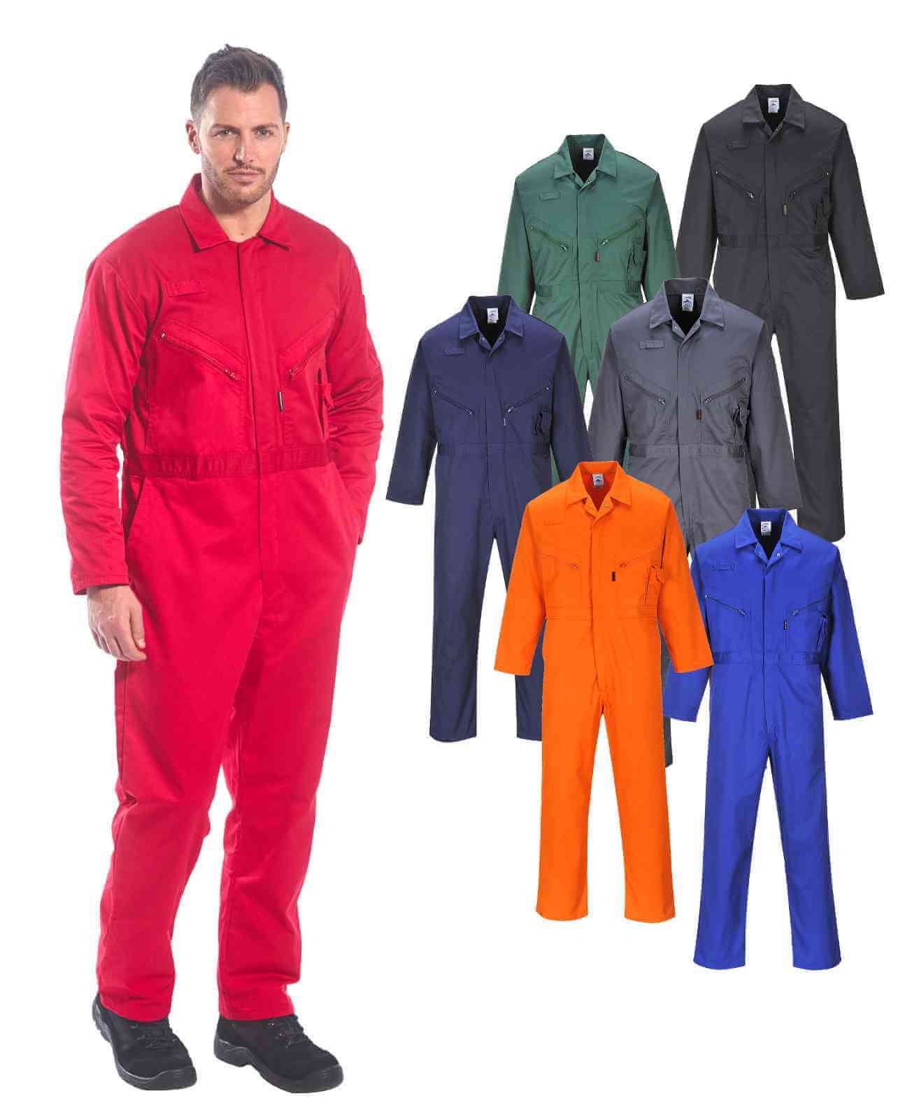 Schoolfield Zipper Coverall, 7 oz, PC813 1 C813_Schoolfield