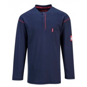 Flame Resistant Henley (button down) T-Shirt, PFR02