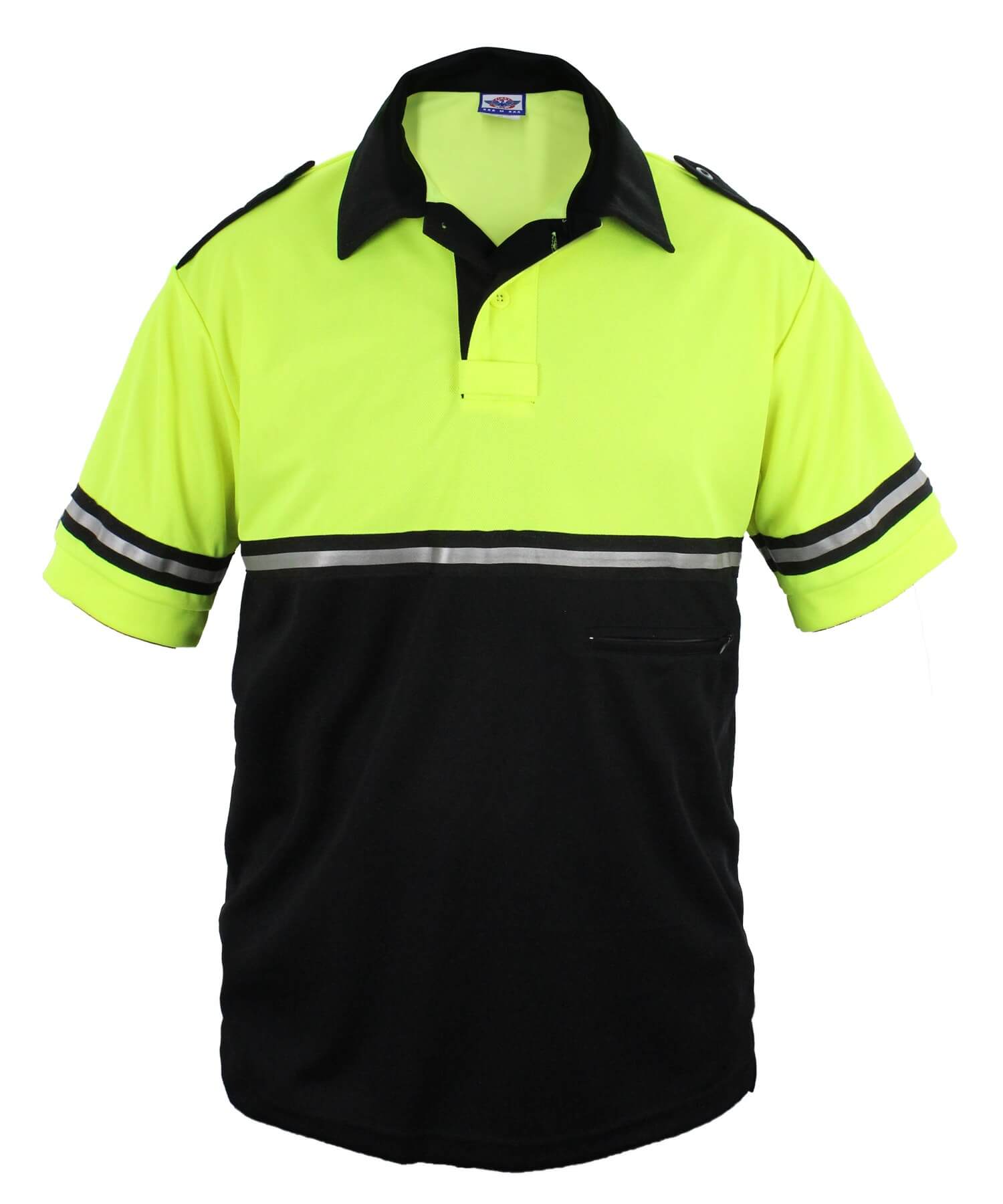 Two Tone Biker Patrol Polo Shirt, PBP510 3 Two Tone Biker Patrol Polo Shirt, PBP510 - Image 3