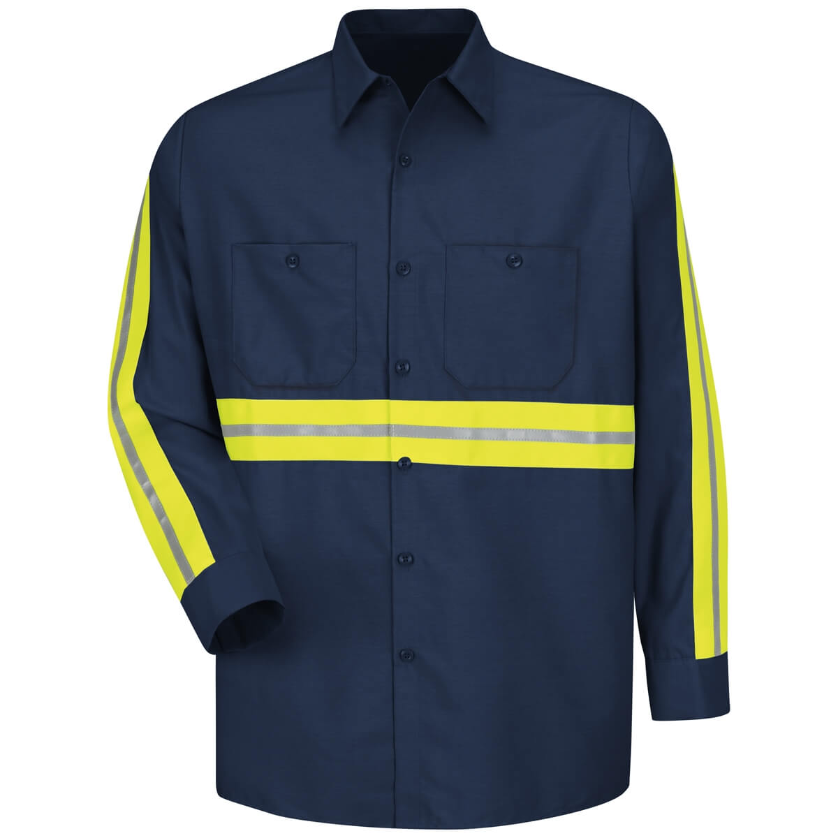 Reflective Industrial Work Shirt (Long Sleeve), PLS225 2 Reflective Industrial Work Shirt (Long Sleeve), PLS225 - Image 2