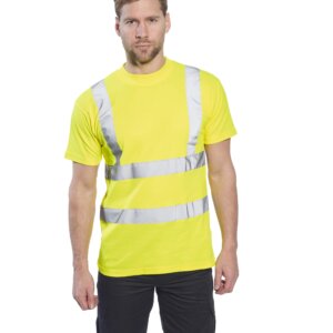 High Vis Cotton Comfort Short Sleeved T-Shirt w/ Pocket