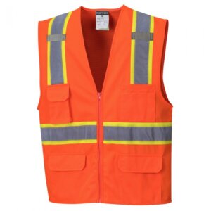 Linstead Contrast Hi-Vis Vest, PS372
