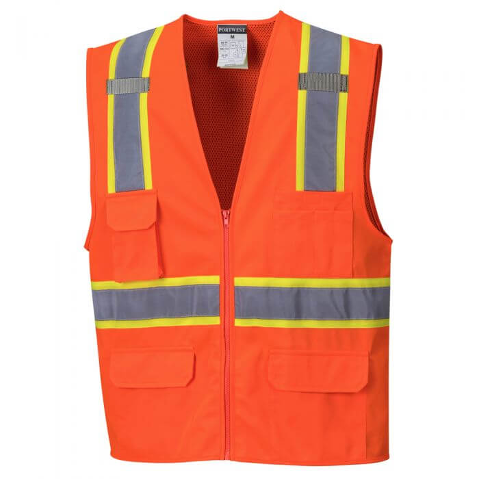 Linstead Contrast Hi-Vis Vest, PS372 2 Linstead Contrast Hi-Vis Vest, PS372 - Image 2