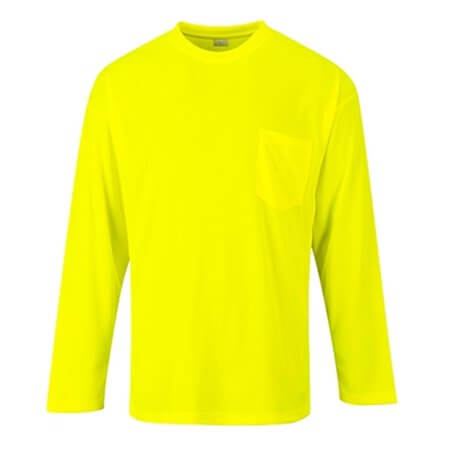 Florescent Pocket Long Sleeve T-Shirt, PS579 1 PS579-Non-Ansi-Long-Sleeve-T-Shirt.