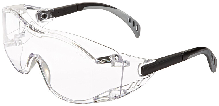 CoverAlls OTG 2 safety glasses over prescription glasses