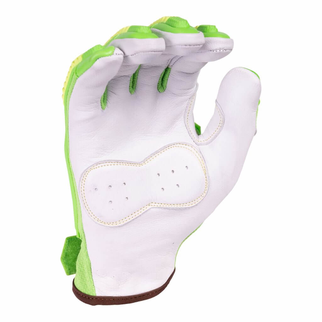 Goatskin Leather Impact Glove, PG933 2 G933G-Glove Back-