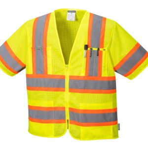 Alexandria 5 pt Breakaway Sleeved Hi-Vis Mesh Vest, PS382