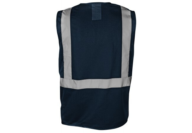 Blue Economy Mesh Multi-pocket Reflective Vest, 1284 1 Ironwear 1284 safety vest