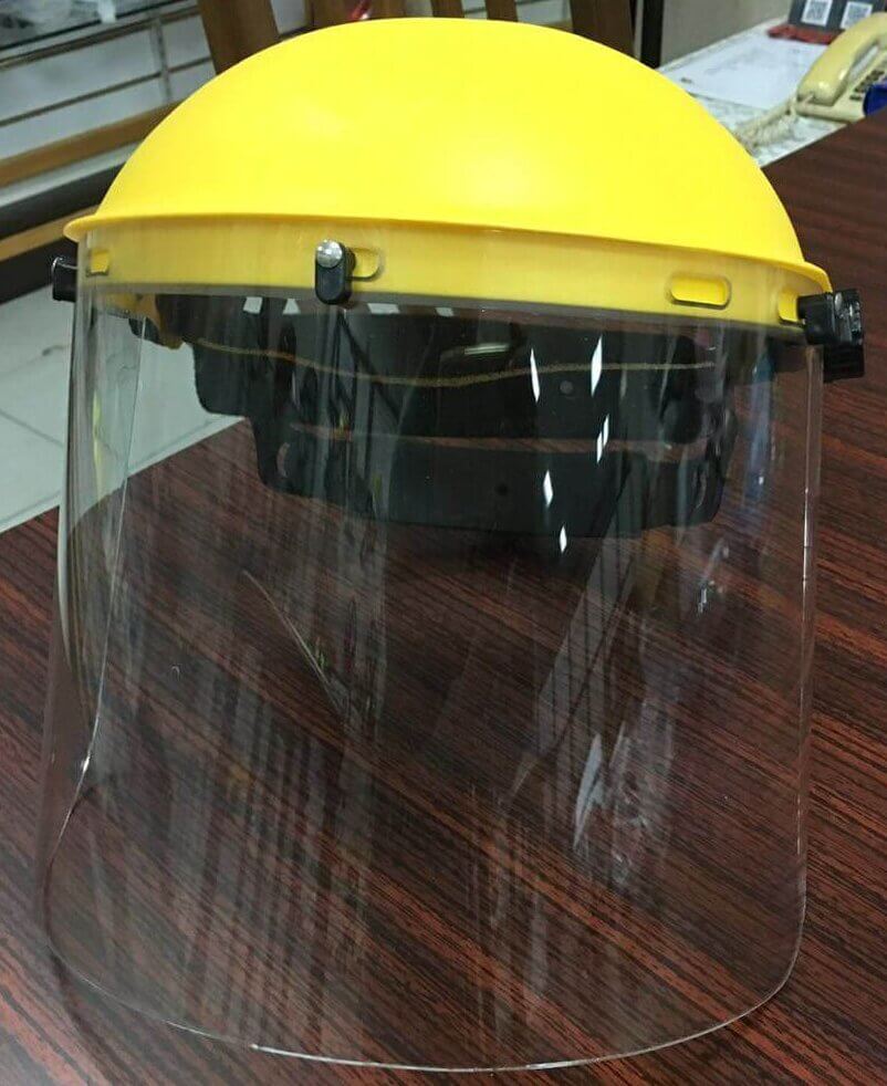 Face Shield with Brow Guard Carrier, PP96 1 chemical splash shields