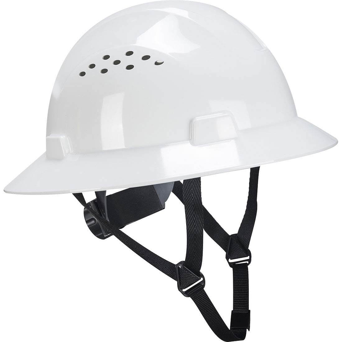 Full Brim Hard Hat, Vented 2 PPW52WH TRYALL