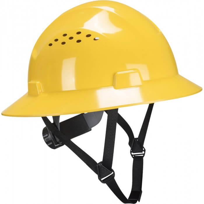 Full Brim Hard Hat, Vented 1 PPW52YER-TRYALL
