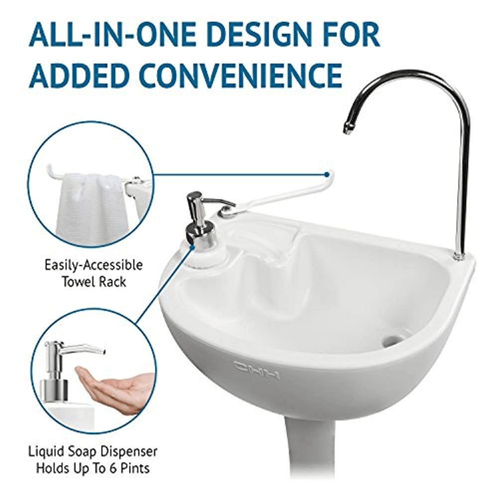 Portable Dual Hand Washing Station with Water Base, HWS701 1 HWS701 Spec