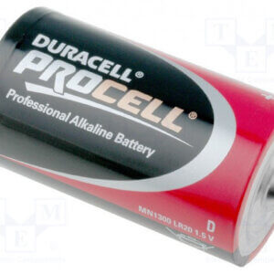 Procell Battery, Non-Rechargeable Alkaline, 1.5 V, D