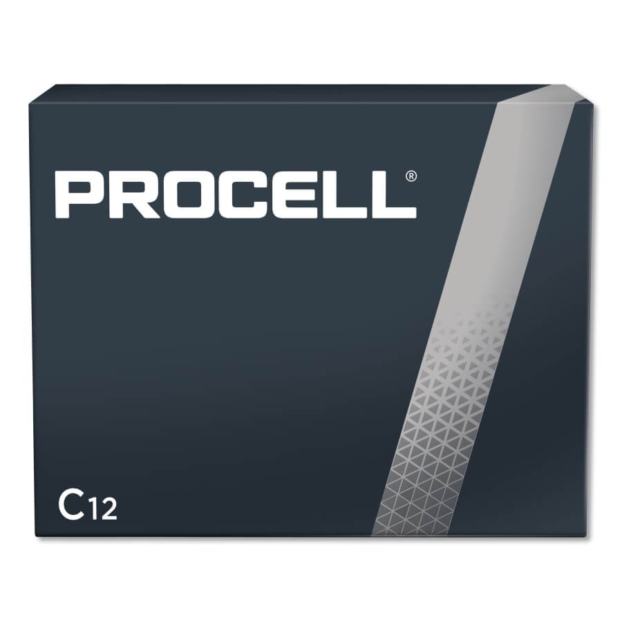 Procell Battery, Non-Rechargeable Alkaline, 1.5 V, C 1 PC1400 Procell C Battery