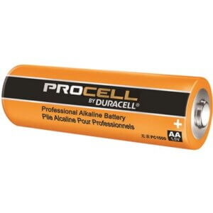 Procell Battery, Non-Rechargeable Alkaline, 1.5 V, AA