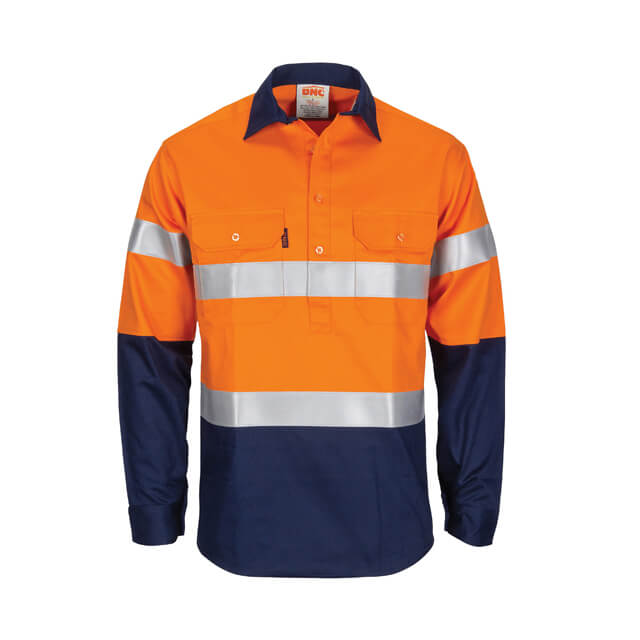 High Visibility Contrast Industrial Work Shirt, PLS335 3 High Visibility Contrast Industrial Work Shirt, PLS335 - Image 3