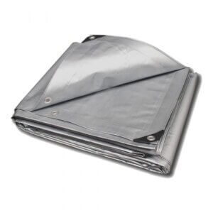Blue and Silver Poly Tarps