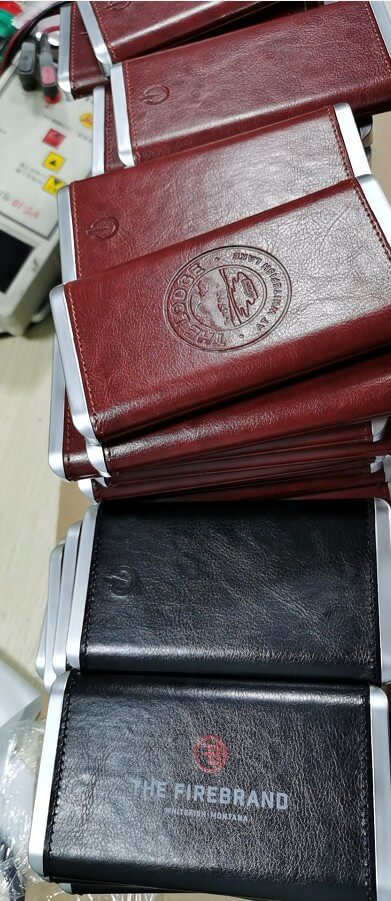 Hampton- 6000 mAh Faux Leatherette Power Bank 1 Hampton- 6000 mAh Faux Leatherette Power Bank