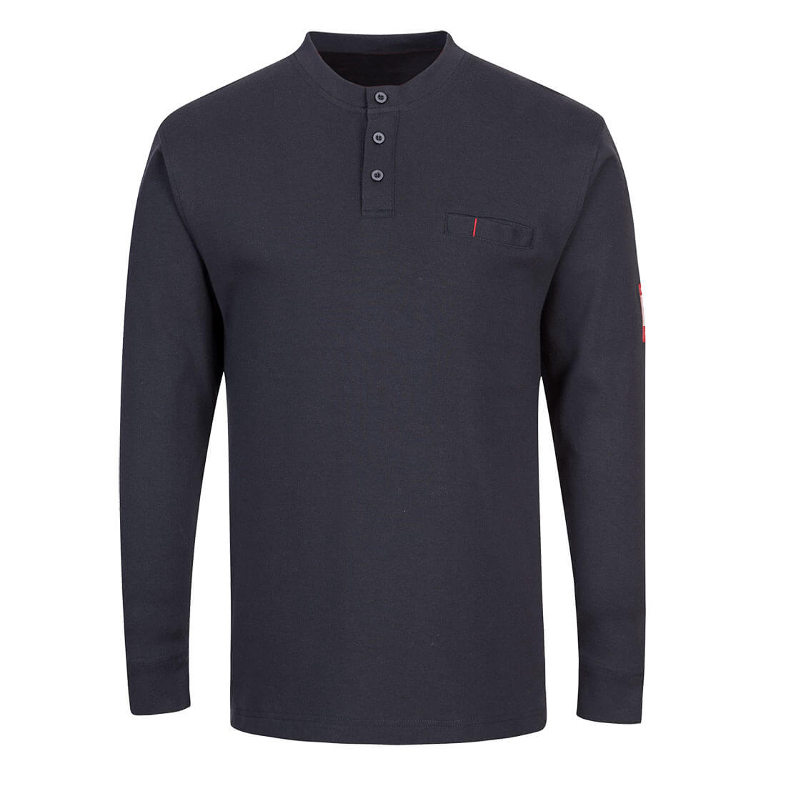 Flame Resistant Henley Antistatic T-Shirt, PFR32 2 Flame Resistant Henley Antistatic T-Shirt, PFR32 - Image 2