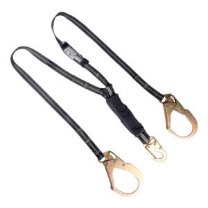 FR Lanyard 6′, Shock Absorber, Rebar Hooks. Double Leg