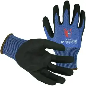 Lightweight, 18 gauge, A5 Cut Resistant, Foam Nitrile Palm