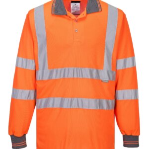 Hi-Vis Long Sleeved Polo Shirt, PS277