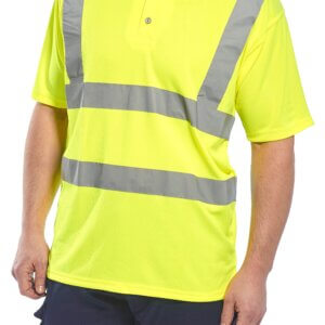 Hi-Vis Short Sleeved Polo Shirt