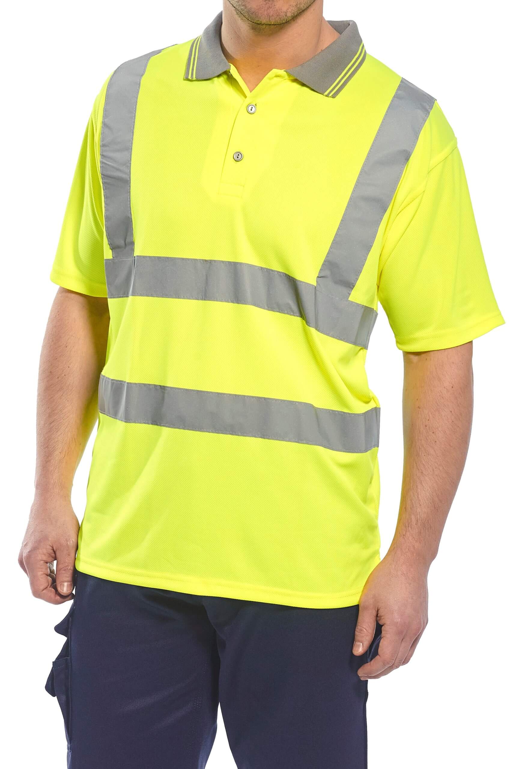 Hi-Vis Short Sleeved Polo Shirt 1 Hi-Vis Short Sleeved Polo Shirt