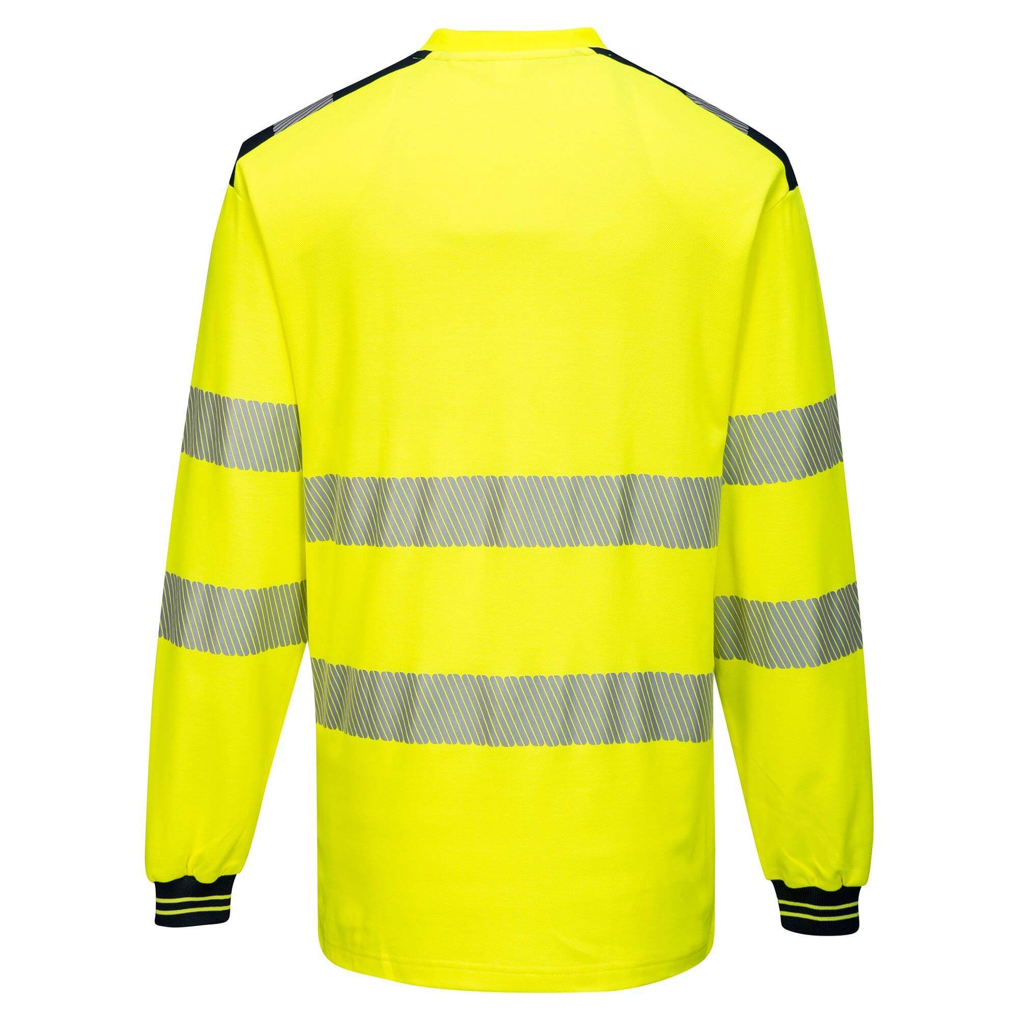 High Visibility Long Sleeve T Shirt w/ Segmented Tape, PT185 2 High Visibility Long Sleeve T Shirt w/ Segmented Tape, PT185 - Image 2