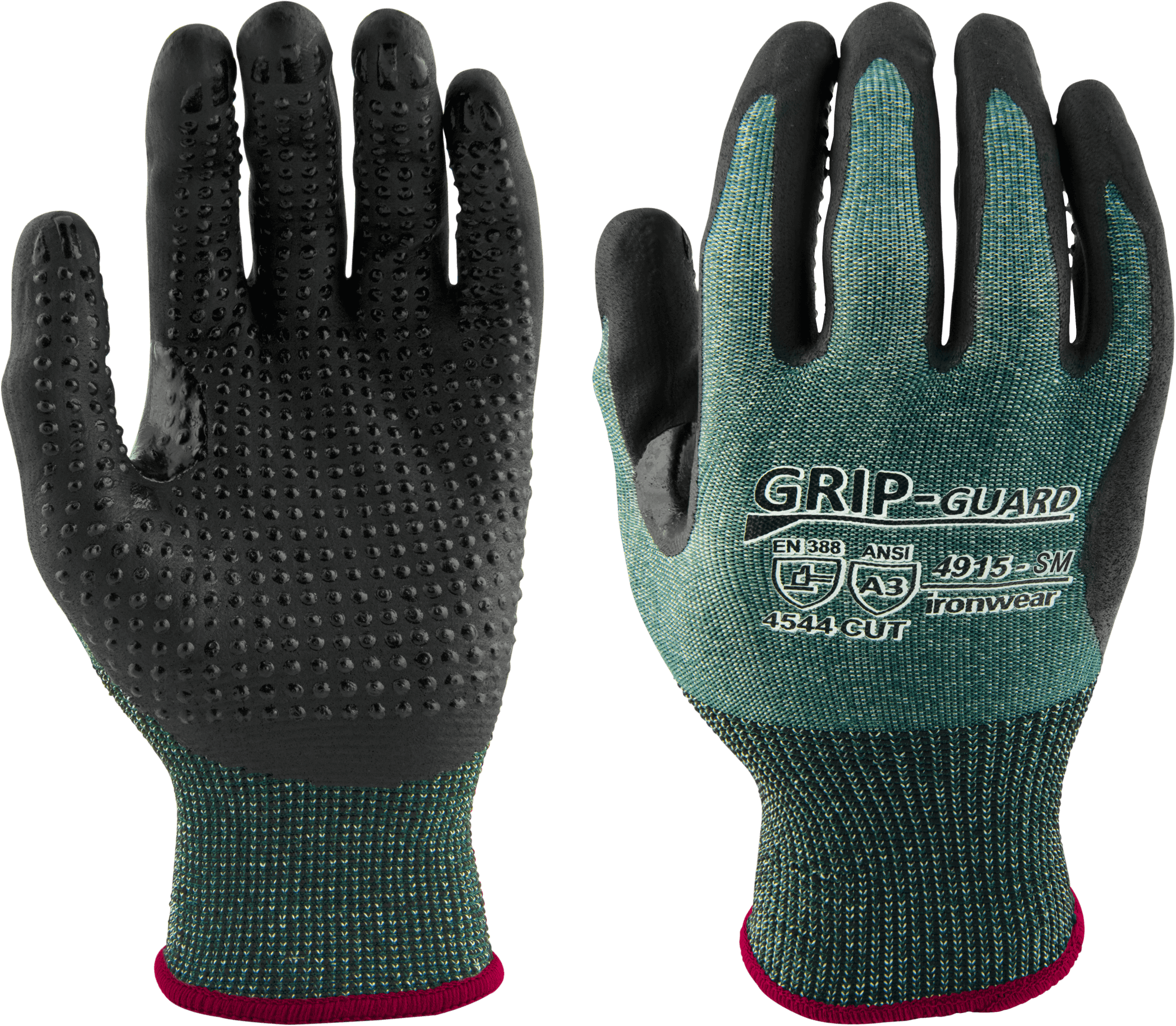Grip Guard Cut Resistant Gloves, 4915 1 Grip Guard Cut Resistant Gloves, 4915