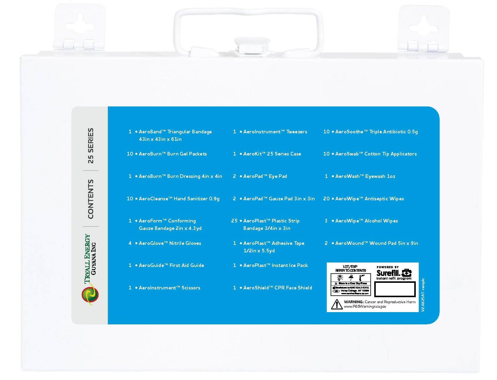Trysafe Surefill Weatherproof First Aid Kit ANSI 2015 25 Series kit 2 Trysafe Surefill Weatherproof First Aid Kit ANSI 2015 25 Series kit - Image 2