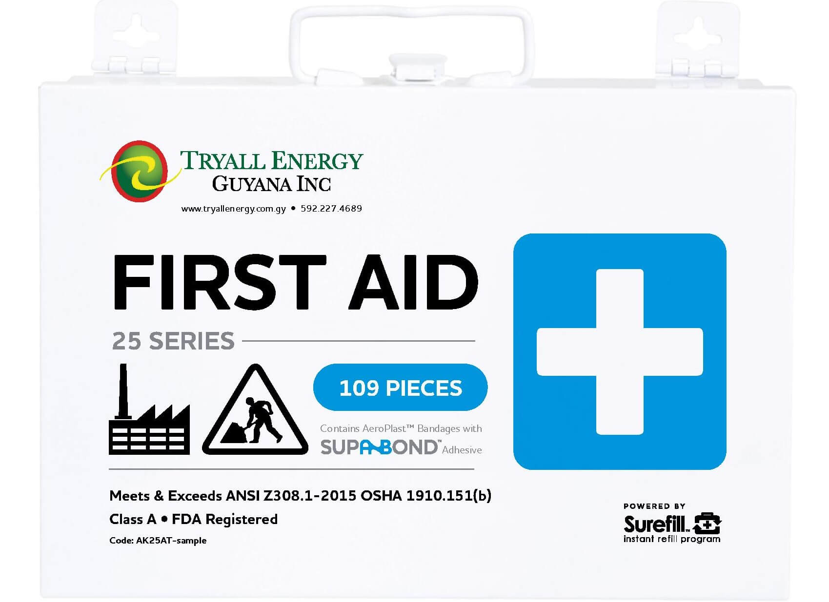 Trysafe Surefill Weatherproof First Aid Kit ANSI 2015 25 Series kit 1 Trysafe Surefill Weatherproof First Aid Kit ANSI 2015 25 Series kit